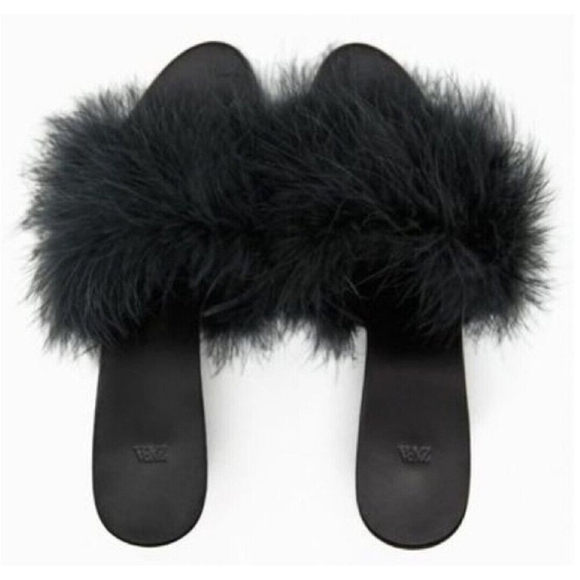 ZARA Feather Sandals Size EU 40/US 9.5 - Picture 13 of 13